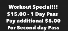 $20.00 2 Day Pass