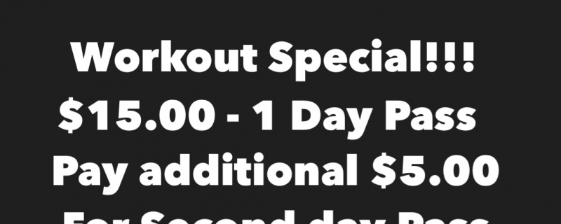 $20.00 2 Day Pass